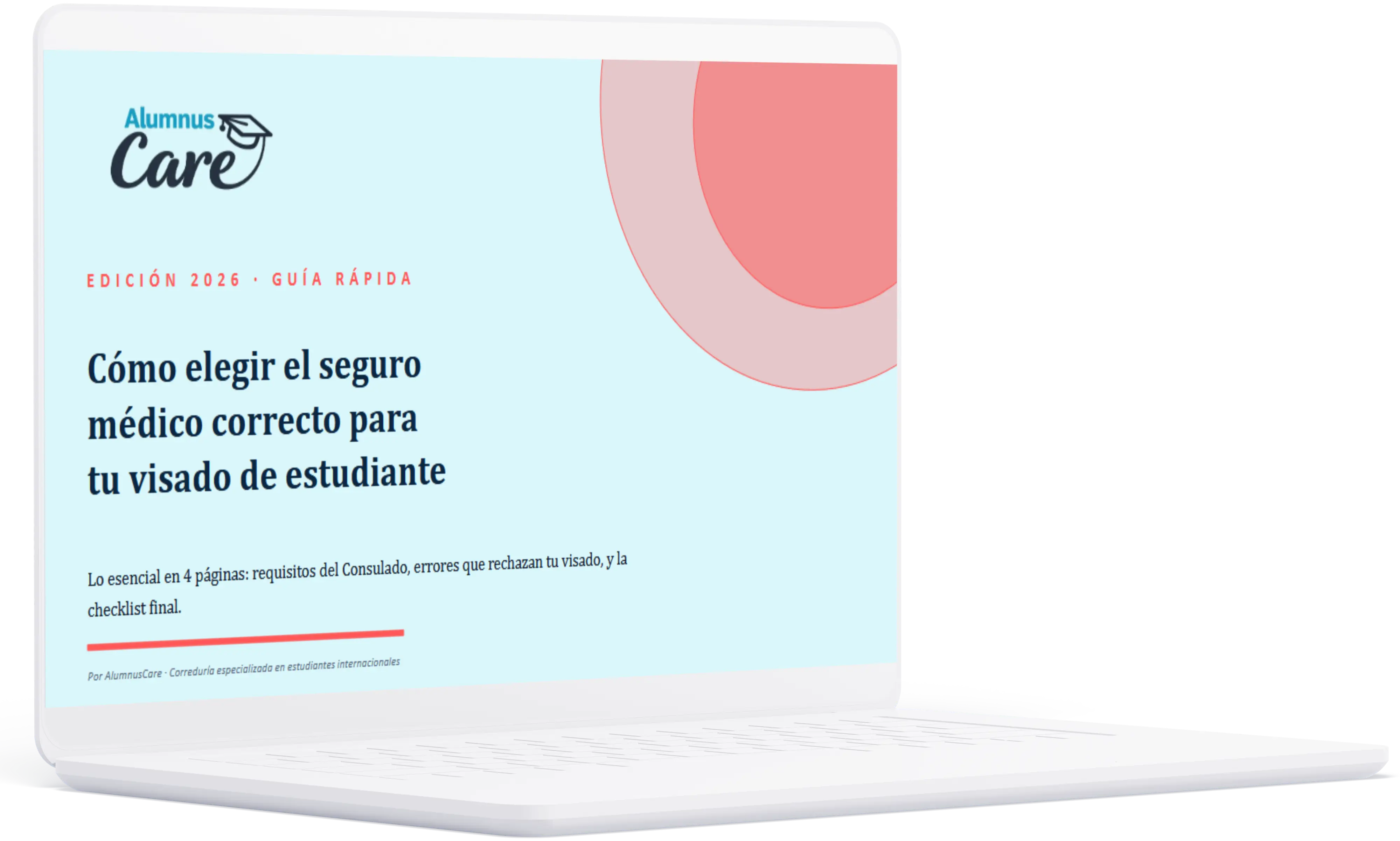 Vista previa de la guía oficial AlumnusCare 2026